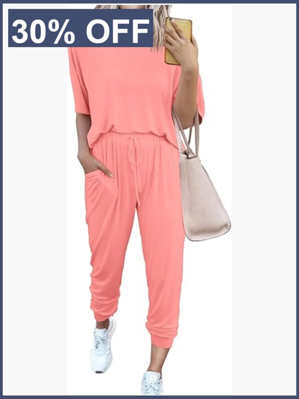 Two Piece Lounge Set Joggers Tracksuit Workout Activewear Set